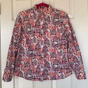 Boden Cotton button up petite